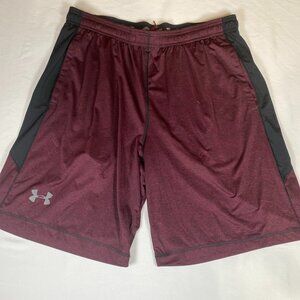 Under Armour Loose Activewear Shorts Men's XL Purple Polyester